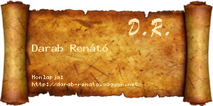 Darab Renátó névjegykártya